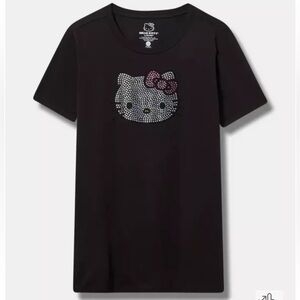 Torrid Hello Kitty Rhinestone Classic Fit Cotton Crew Tee